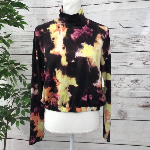 bp purple tie dye turtleneck size M - Picture 1 of 6